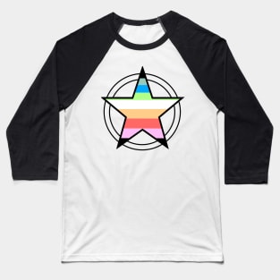 Queer Pride Pentacle Baseball T-Shirt